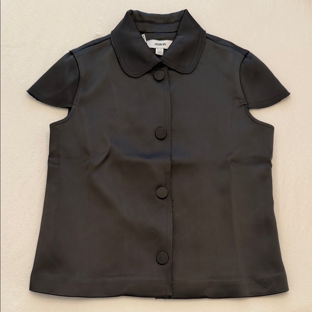 Jason Wu Charcoal Button-Up Shirt